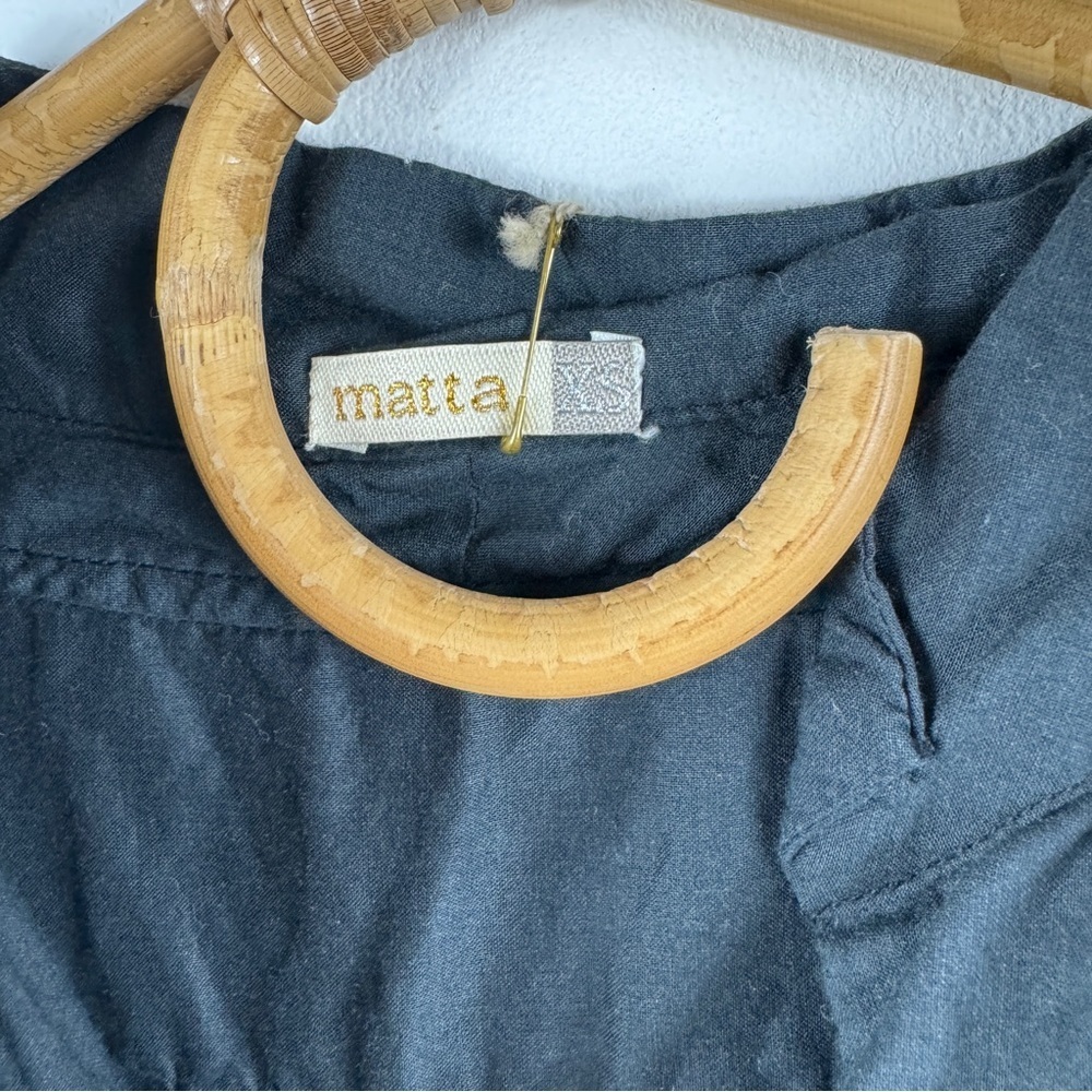 Matta Nyc 100% Cotton Black Chakra Blouse — image 4 of 8